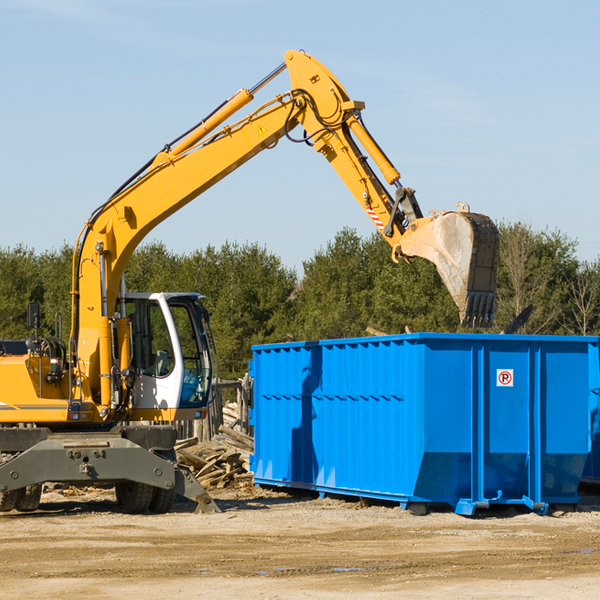 what size residential dumpster rentals are available in Edgar County